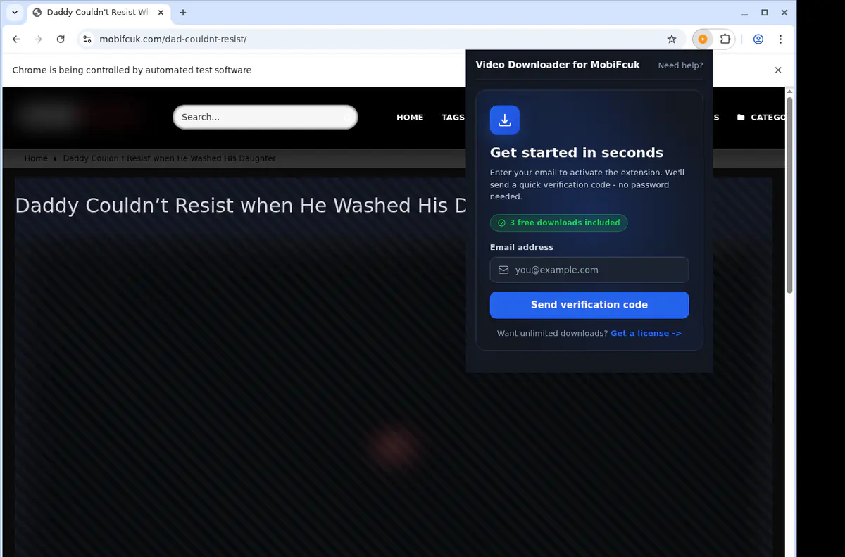 Mobifcuk Video Downloader browser extension screenshot 5